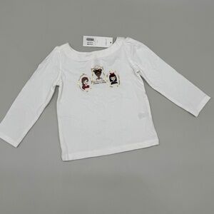 NWT Janie and Jack Long Sleeve Girls Shirt (18-24 mos.)